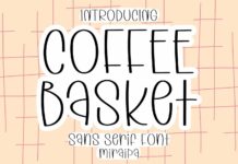 Coffee Basket Font Poster 1