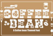 Coffee Bean Font Poster 1