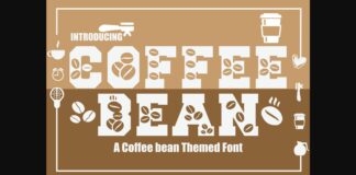 Coffee Bean Font Poster 1