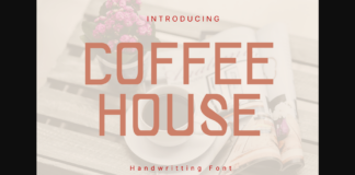 Coffee House Font Poster 1