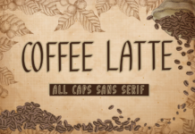 Coffee Latte Font Poster 1