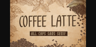 Coffee Latte Font Poster 1