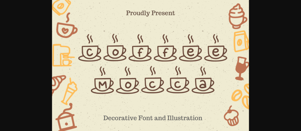 Coffee Mocca Font Poster 3
