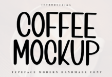 Coffee Mockup Font Poster 1