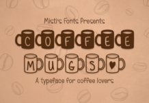 Coffee Mugs Font Poster 1