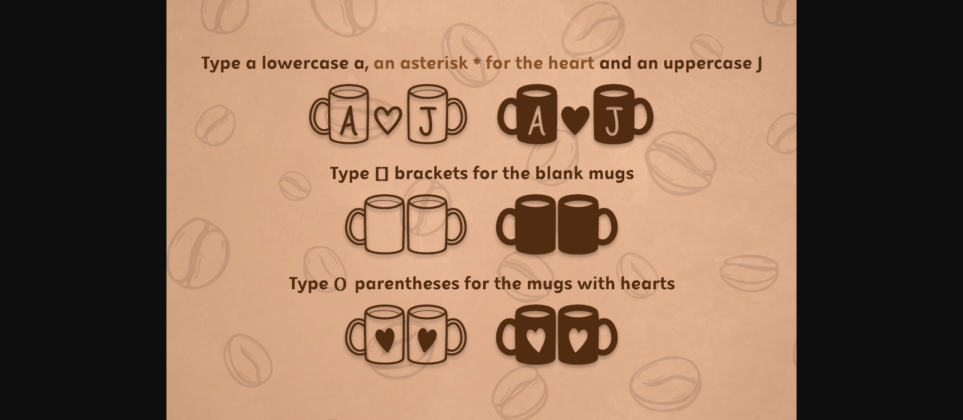 Coffee Mugs Font Poster 6