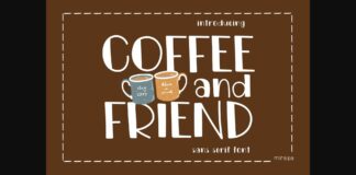 Coffee and Friend Font Poster 1