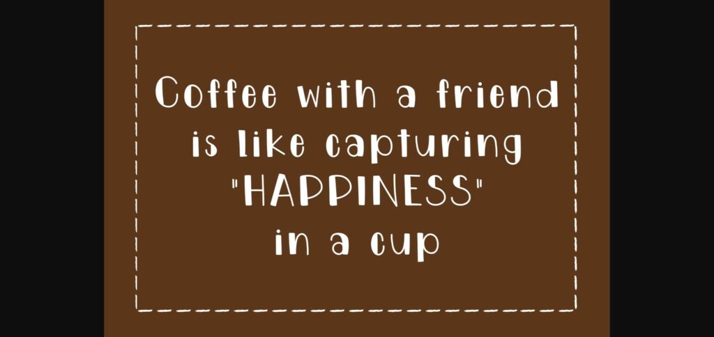 Coffee and Friend Font Poster 2