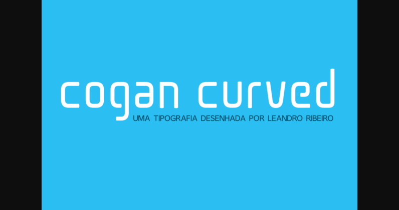 Cogan Curved Font Poster 3