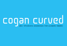 Cogan Curved Font Poster 1