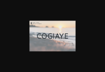 Cogiaye Font Poster 1