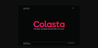 Colasta Font Poster 1