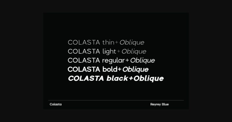 Colasta Font Poster 11