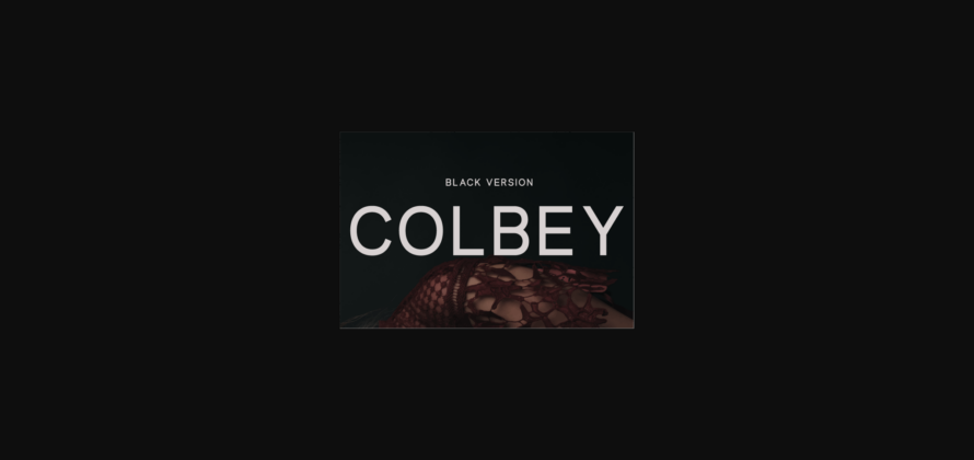 Colbey Black Font Poster 3