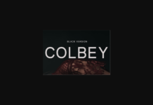 Colbey Black Font Poster 1