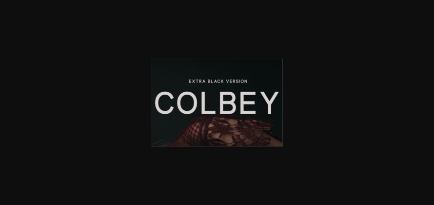 Colbey Extra Black Font Poster 3