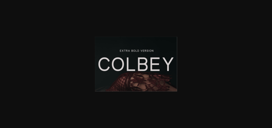 Colbey Extra Bold Font Poster 3