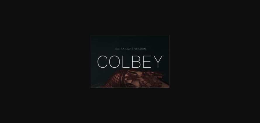 Colbey Extra Light Font Poster 3