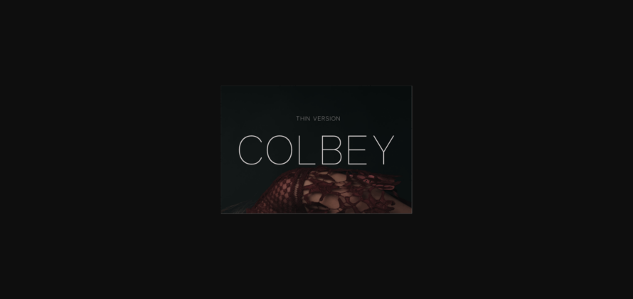 Colbey Thin Font Poster 3