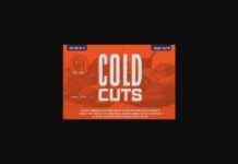 Cold Cuts Font Poster 1