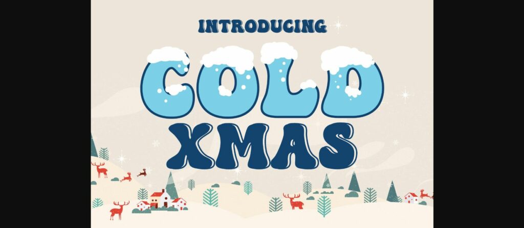 Cold Xmas Font Poster 3