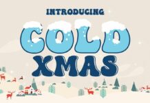 Cold Xmas Font Poster 1
