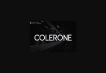 Colerone Font Poster 1