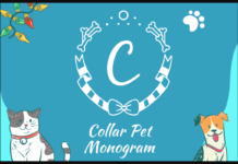 Collar Pet Monogram Font Poster 1