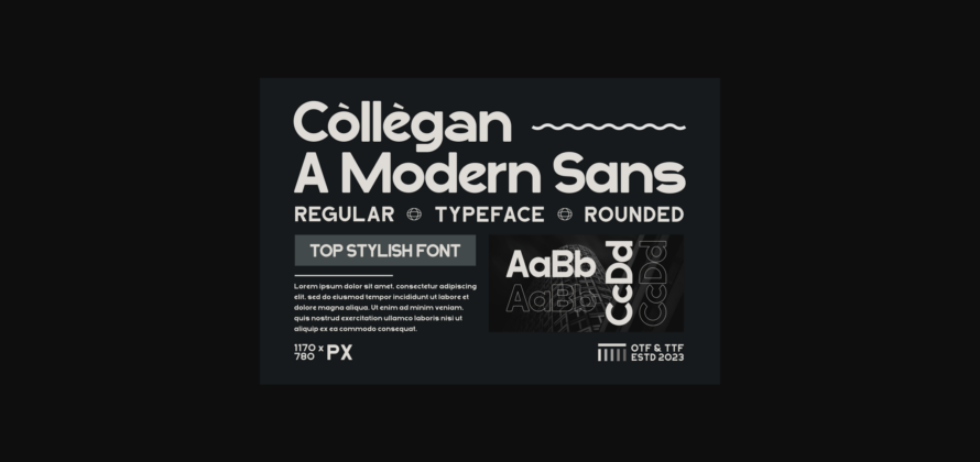 Collegan Font Poster 3