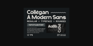 Collegan Font Poster 1