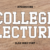 College Lecture Font