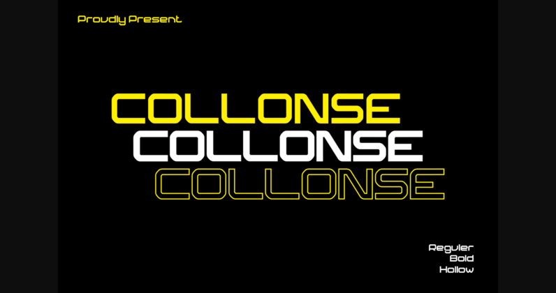Collonse Font Poster 3