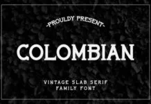 Colombian Font Colombian Fonts