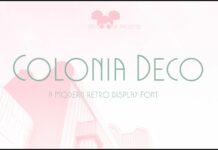 Colonia Deco Font Poster 1