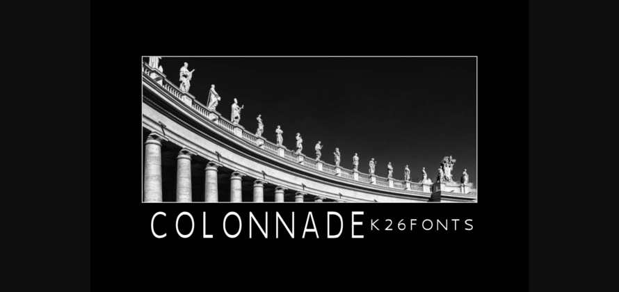 Colonnade Font Poster 6