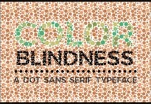 Color Blindness Font Poster 1