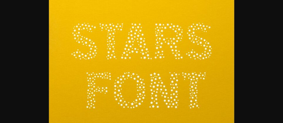 Color Stars Font Poster 8