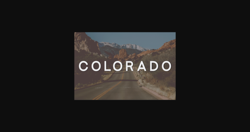 Colorado Font Poster 3
