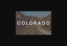 Colorado Font Poster 1