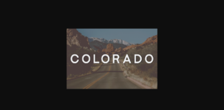 Colorado Font Poster 1