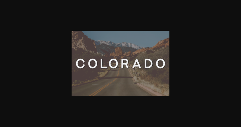 Colorado Font Poster 1