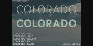 Colorado Font Poster 1