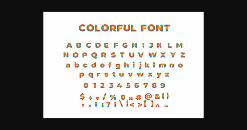 Colorful Font Poster 5