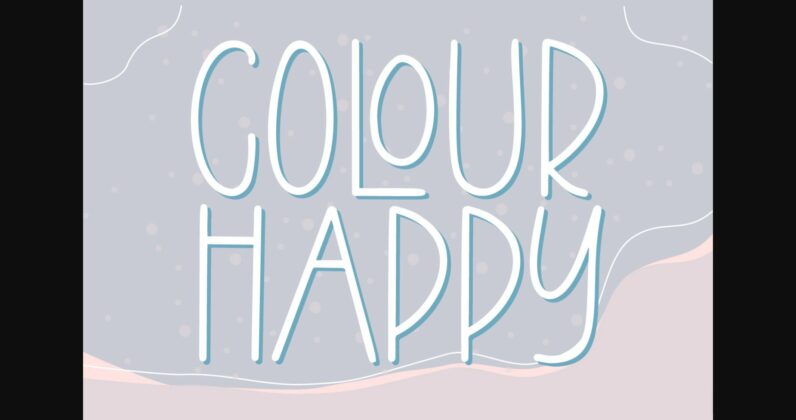 Colour Happy Font Poster 3