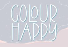 Colour Happy Font Poster 1