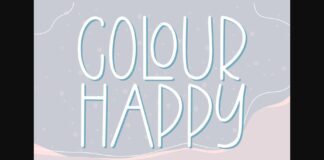 Colour Happy Font Poster 1