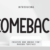 Comeback Font