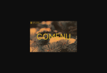 Comenu Font Poster 1