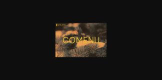 Comenu Font Poster 1