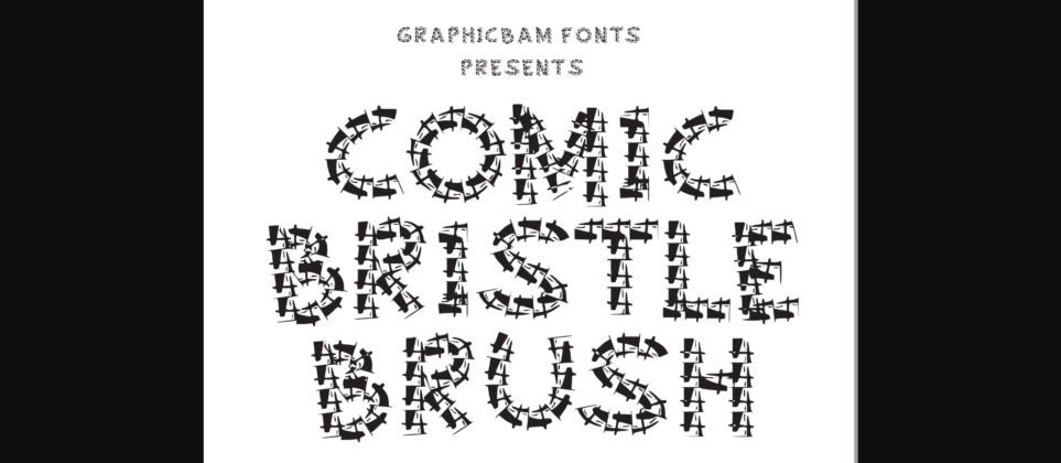 Comic Bristle Brush Font Poster 3